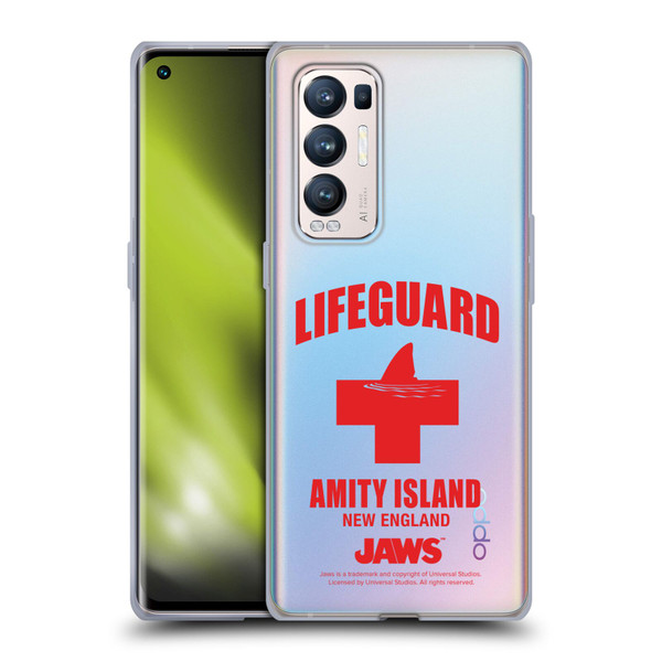 Jaws I Key Art Lifeguard Soft Gel Case for OPPO Find X3 Neo / Reno5 Pro+ 5G
