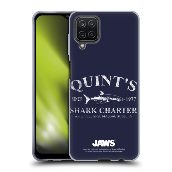 Jaws I Key Art Quint's Shark Charter Soft Gel Case for Samsung Galaxy A12 (2020)