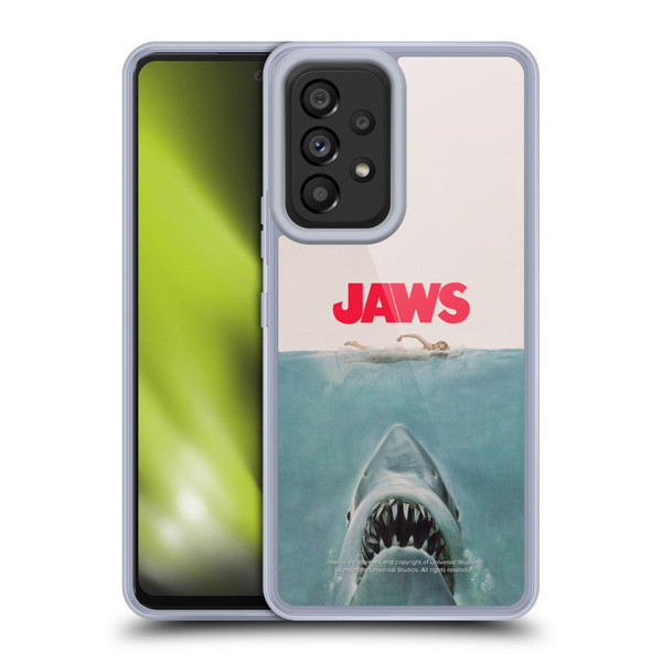 Jaws I Key Art Poster Soft Gel Case for Samsung Galaxy A53 5G (2022)