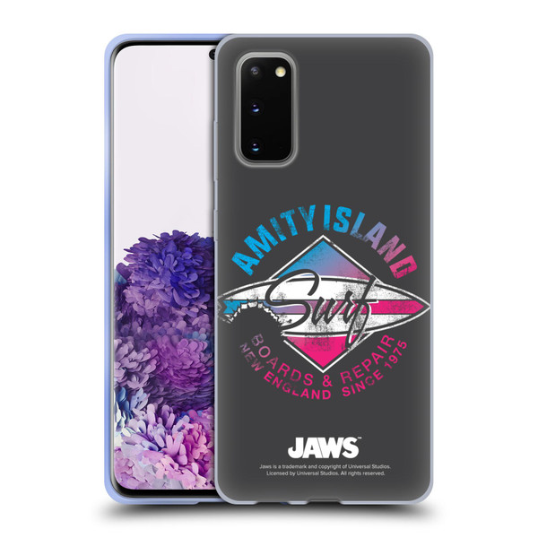 Jaws I Key Art Surf Soft Gel Case for Samsung Galaxy S20 / S20 5G