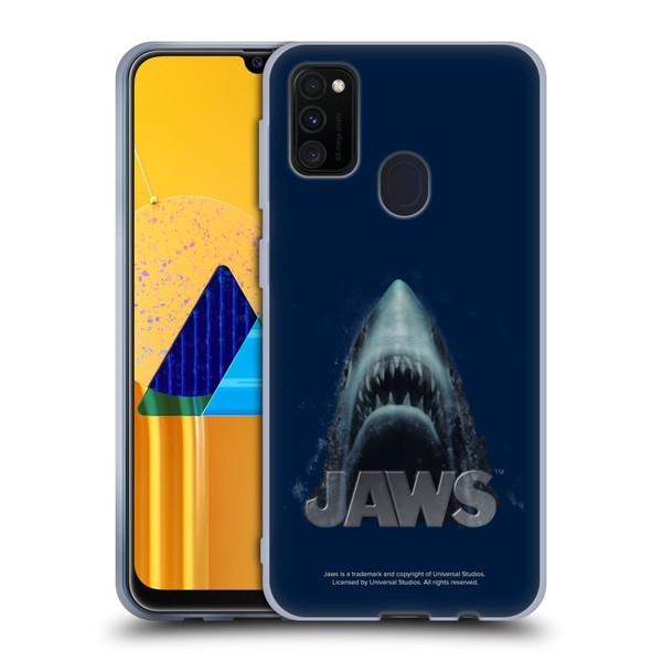 Jaws I Key Art Illustration Soft Gel Case for Samsung Galaxy M30s (2019)/M21 (2020)