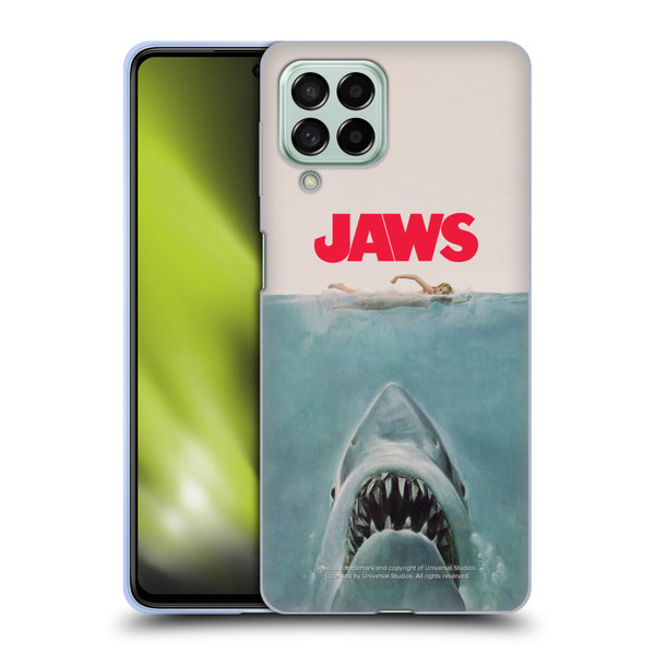 Jaws I Key Art Poster Soft Gel Case for Samsung Galaxy M53 (2022)