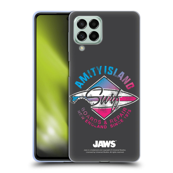 Jaws I Key Art Surf Soft Gel Case for Samsung Galaxy M53 (2022)