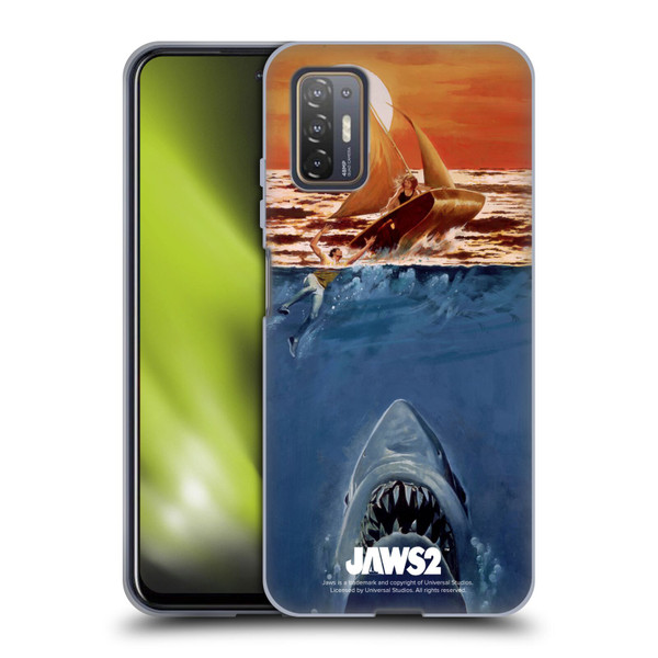 Jaws II Key Art Sailing Poster Soft Gel Case for HTC Desire 21 Pro 5G