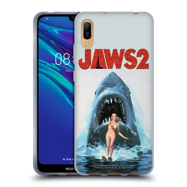 Jaws II Key Art Wakeboarding Poster Soft Gel Case for Huawei Y6 Pro (2019)