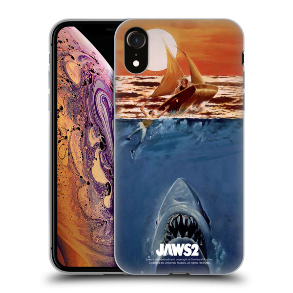 Jaws II Key Art Sailing Poster Soft Gel Case for Apple iPhone XR