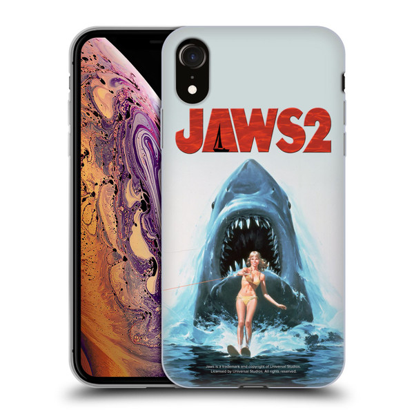 Jaws II Key Art Wakeboarding Poster Soft Gel Case for Apple iPhone XR