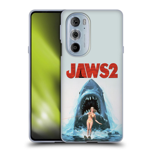 Jaws II Key Art Wakeboarding Poster Soft Gel Case for Motorola Edge X30