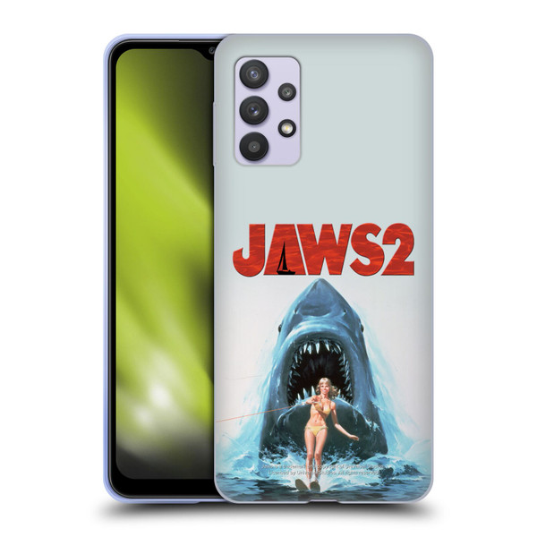 Jaws II Key Art Wakeboarding Poster Soft Gel Case for Samsung Galaxy A32 5G / M32 5G (2021)