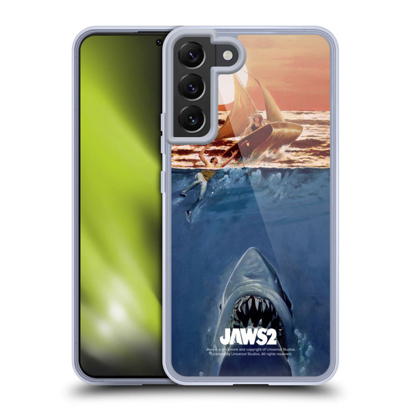 Jaws II Key Art Sailing Poster Soft Gel Case for Samsung Galaxy S22+ 5G