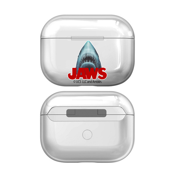 Jaws I Key Art Illustration Clear Hard Crystal Cover Case for Apple AirPods Pro Charging Case