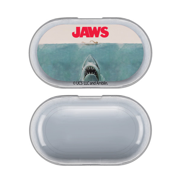 Jaws I Key Art Poster Clear Hard Crystal Cover Case for Samsung Galaxy Buds / Buds Plus