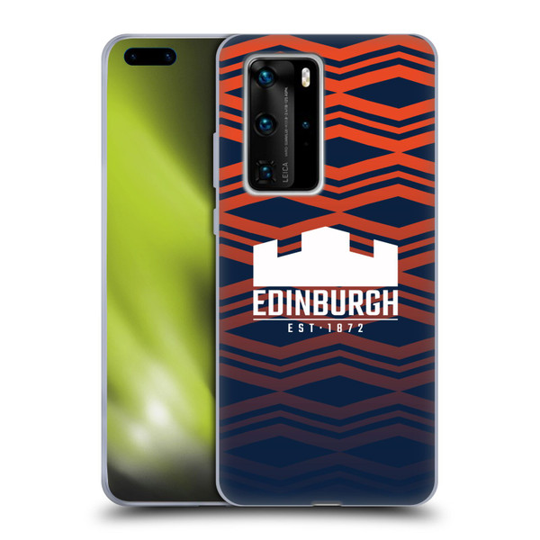 Edinburgh Rugby Graphics Pattern Gradient Soft Gel Case for Huawei P40 Pro / P40 Pro Plus 5G