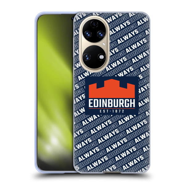 Edinburgh Rugby Graphics Logo Pattern Soft Gel Case for Huawei P50