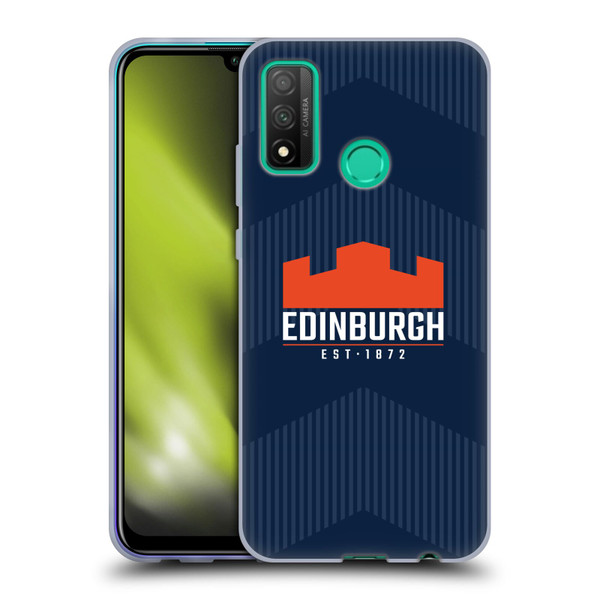 Edinburgh Rugby Graphics Lines Soft Gel Case for Huawei P Smart (2020)