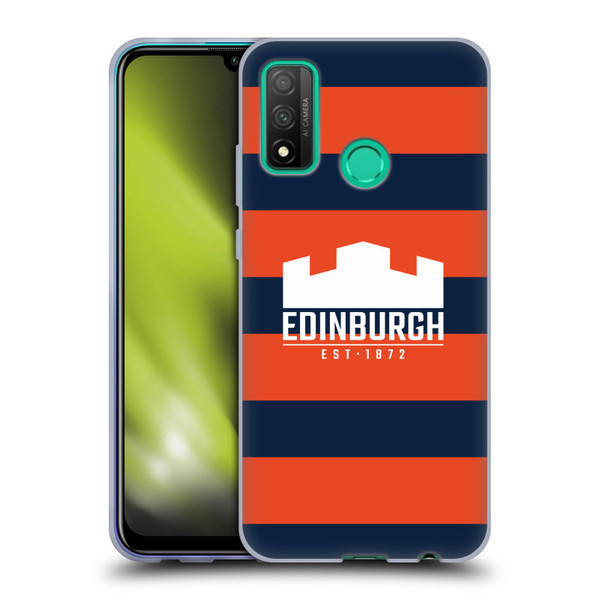 Edinburgh Rugby Graphics Stripes Soft Gel Case for Huawei P Smart (2020)