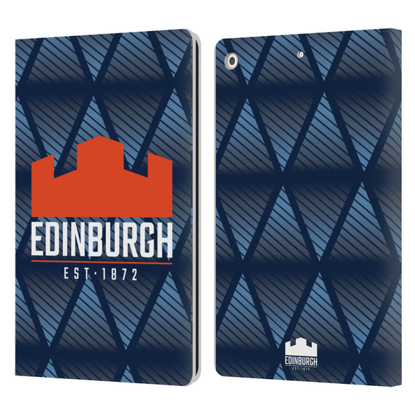 Edinburgh Rugby Graphics Pattern Leather Book Wallet Case Cover For Apple iPad 10.2 2019/2020/2021