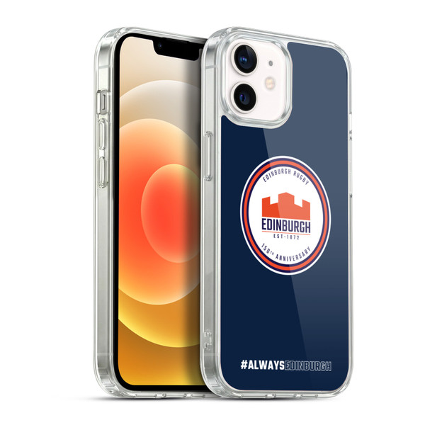 Edinburgh Rugby Graphics 150th Logo Soft Gel Case for Apple iPhone 12 / iPhone 12 Pro & MagSafe