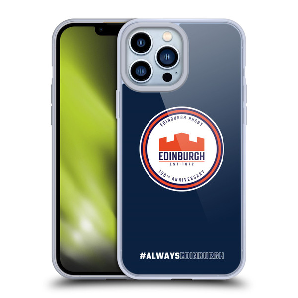 Edinburgh Rugby Graphics 150th Logo Soft Gel Case for Apple iPhone 13 Pro Max
