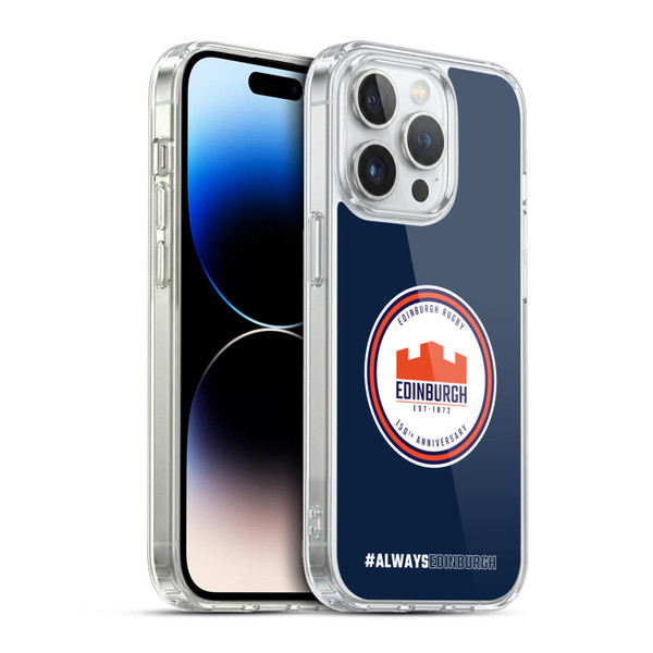 Edinburgh Rugby Graphics 150th Logo Soft Gel Case for Apple iPhone 13 Pro & MagSafe