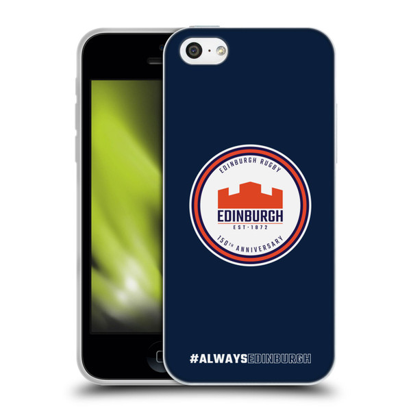 Edinburgh Rugby Graphics 150th Logo Soft Gel Case for Apple iPhone 5c