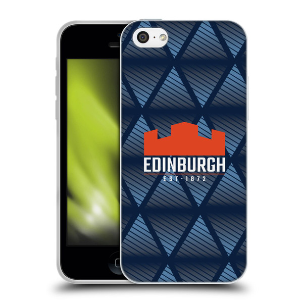 Edinburgh Rugby Graphics Pattern Soft Gel Case for Apple iPhone 5c