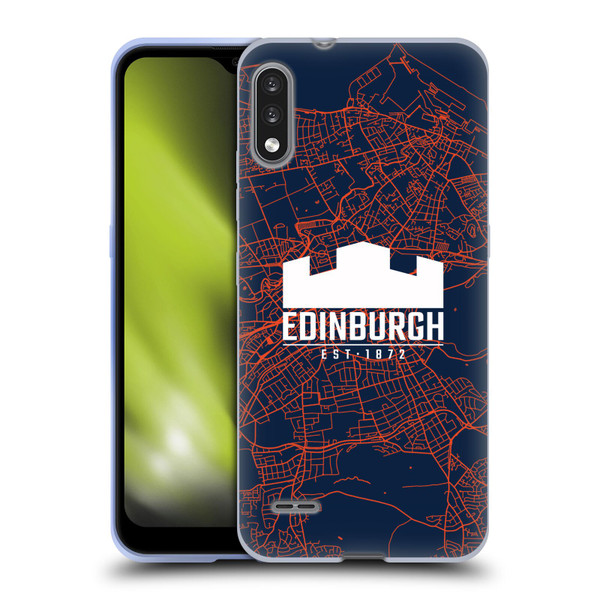 Edinburgh Rugby Graphics Map Soft Gel Case for LG K22