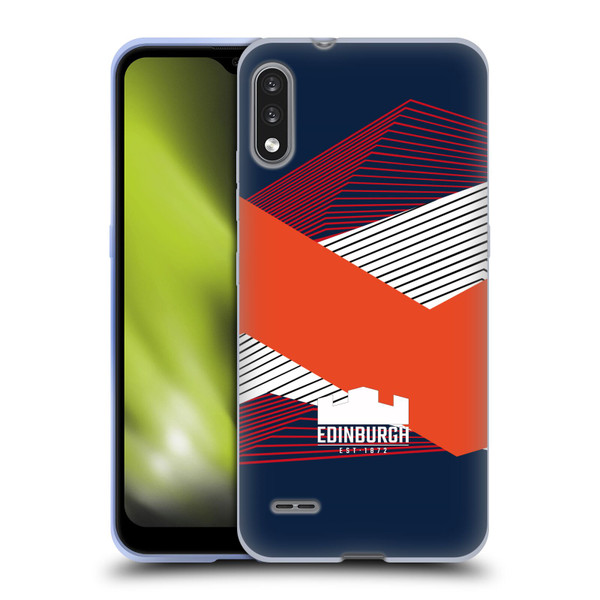 Edinburgh Rugby Graphics Shapes Soft Gel Case for LG K22