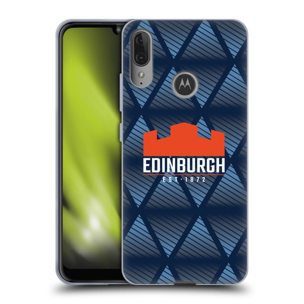 Edinburgh Rugby Graphics Pattern Soft Gel Case for Motorola Moto E6 Plus