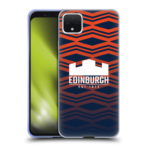 Edinburgh Rugby Graphics Pattern Gradient Soft Gel Case for Google Pixel 4 XL