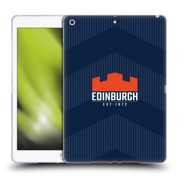 Edinburgh Rugby Graphics Lines Soft Gel Case for Apple iPad 10.2 2019/2020/2021