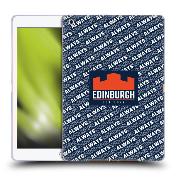 Edinburgh Rugby Graphics Logo Pattern Soft Gel Case for Apple iPad 10.2 2019/2020/2021