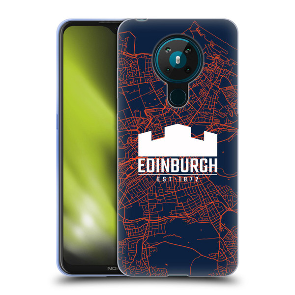 Edinburgh Rugby Graphics Map Soft Gel Case for Nokia 5.3