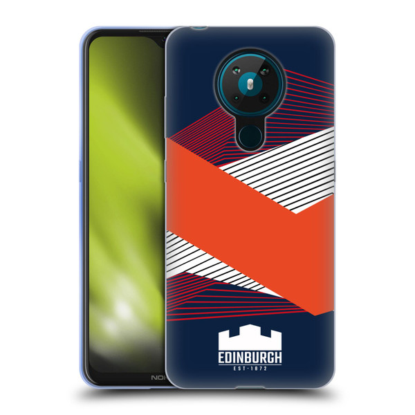 Edinburgh Rugby Graphics Shapes Soft Gel Case for Nokia 5.3