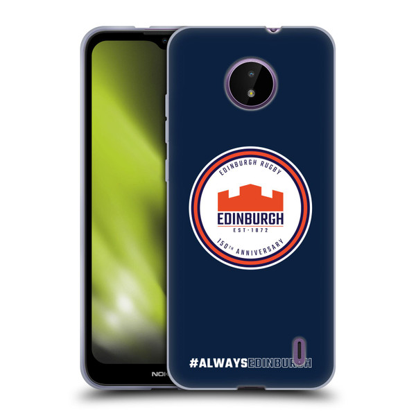 Edinburgh Rugby Graphics 150th Logo Soft Gel Case for Nokia C10 / C20