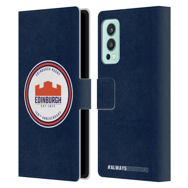 Edinburgh Rugby Graphics 150th Logo Leather Book Wallet Case Cover For OnePlus Nord 2 5G
