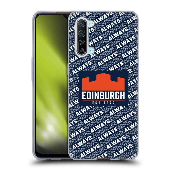 Edinburgh Rugby Graphics Logo Pattern Soft Gel Case for OPPO Find X2 Lite 5G