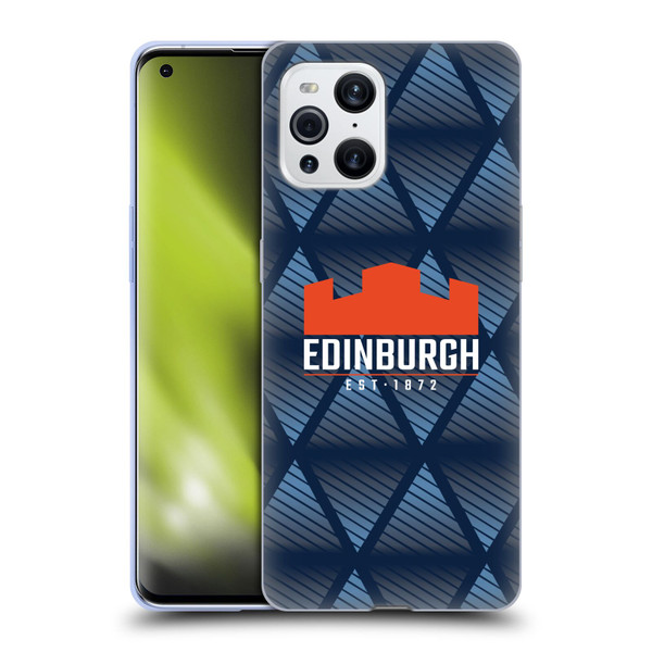 Edinburgh Rugby Graphics Pattern Soft Gel Case for OPPO Find X3 / Pro