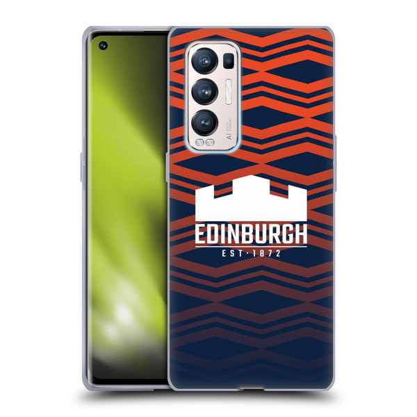 Edinburgh Rugby Graphics Pattern Gradient Soft Gel Case for OPPO Find X3 Neo / Reno5 Pro+ 5G