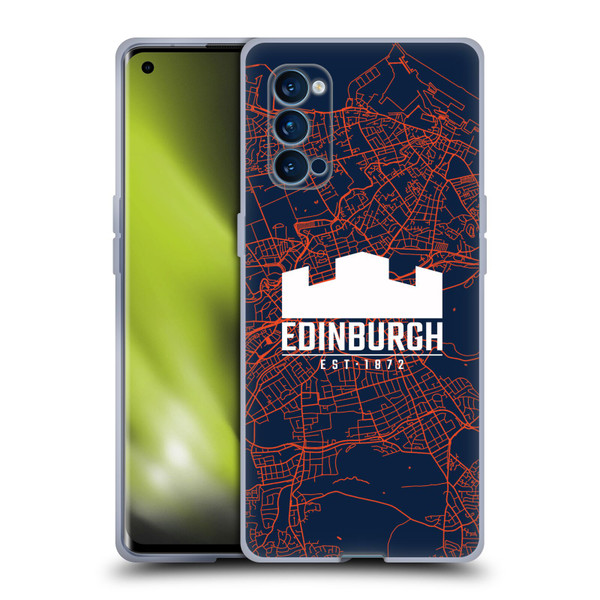 Edinburgh Rugby Graphics Map Soft Gel Case for OPPO Reno 4 Pro 5G