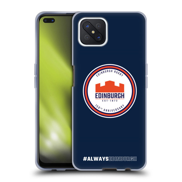Edinburgh Rugby Graphics 150th Logo Soft Gel Case for OPPO Reno4 Z 5G