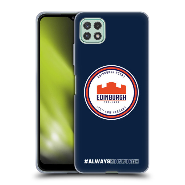 Edinburgh Rugby Graphics 150th Logo Soft Gel Case for Samsung Galaxy A22 5G / F42 5G (2021)