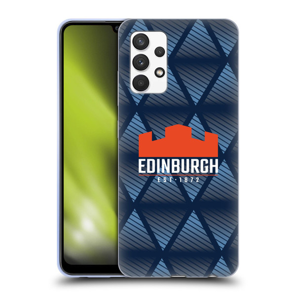 Edinburgh Rugby Graphics Pattern Soft Gel Case for Samsung Galaxy A32 (2021)