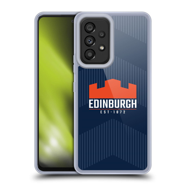 Edinburgh Rugby Graphics Lines Soft Gel Case for Samsung Galaxy A53 5G (2022)