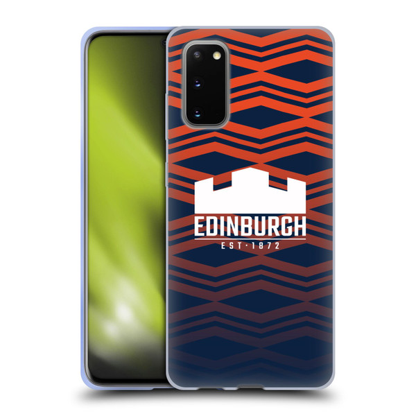 Edinburgh Rugby Graphics Pattern Gradient Soft Gel Case for Samsung Galaxy S20 / S20 5G