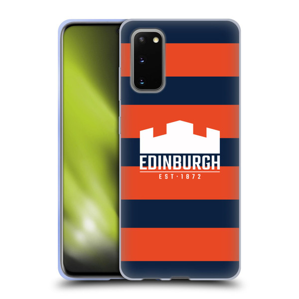 Edinburgh Rugby Graphics Stripes Soft Gel Case for Samsung Galaxy S20 / S20 5G