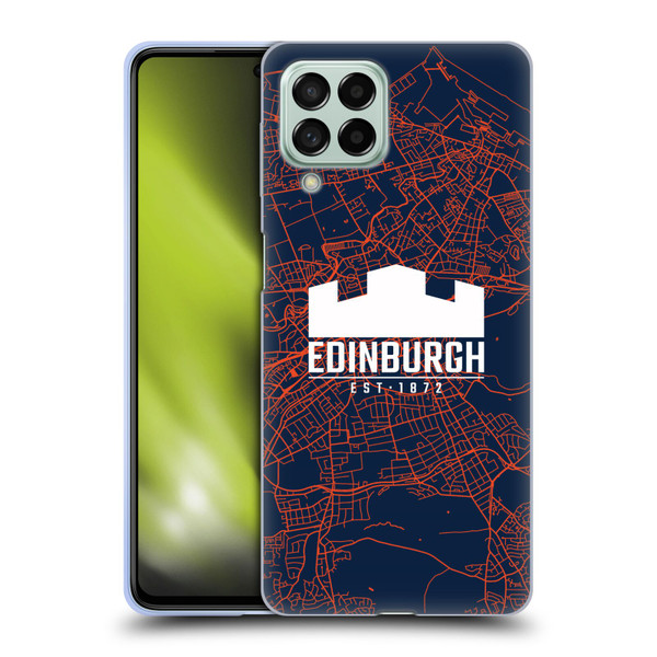 Edinburgh Rugby Graphics Map Soft Gel Case for Samsung Galaxy M53 (2022)