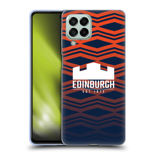 Edinburgh Rugby Graphics Pattern Gradient Soft Gel Case for Samsung Galaxy M53 (2022)