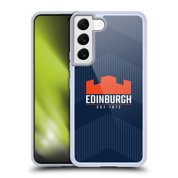 Edinburgh Rugby Graphics Lines Soft Gel Case for Samsung Galaxy S22 5G