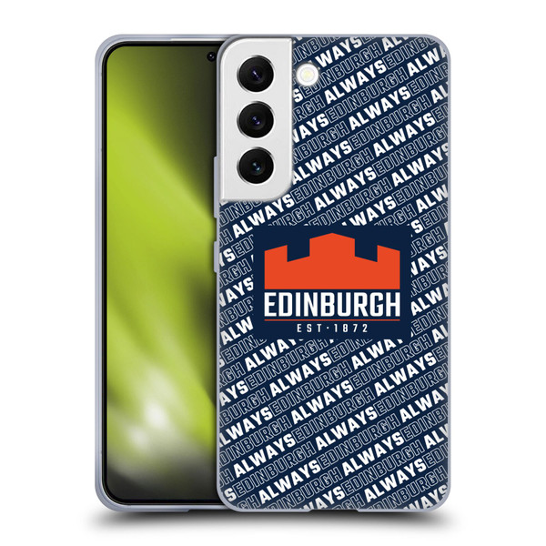 Edinburgh Rugby Graphics Logo Pattern Soft Gel Case for Samsung Galaxy S22 5G
